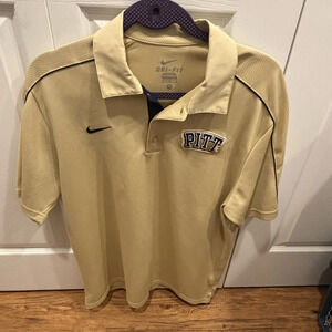 Pitt men's collared shirt nike